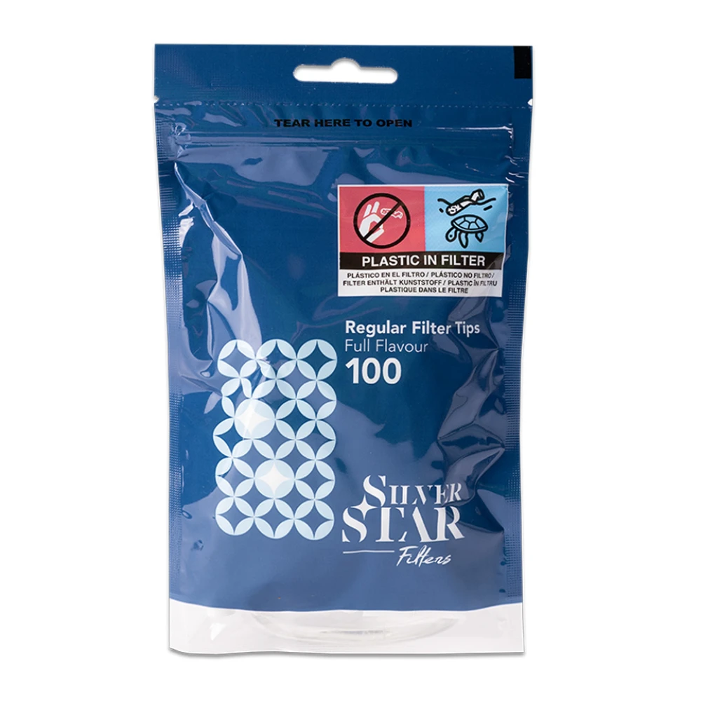 Фільтри для самокруток SILVER STAR REGULAR 8х15 мм ( 100 шт)