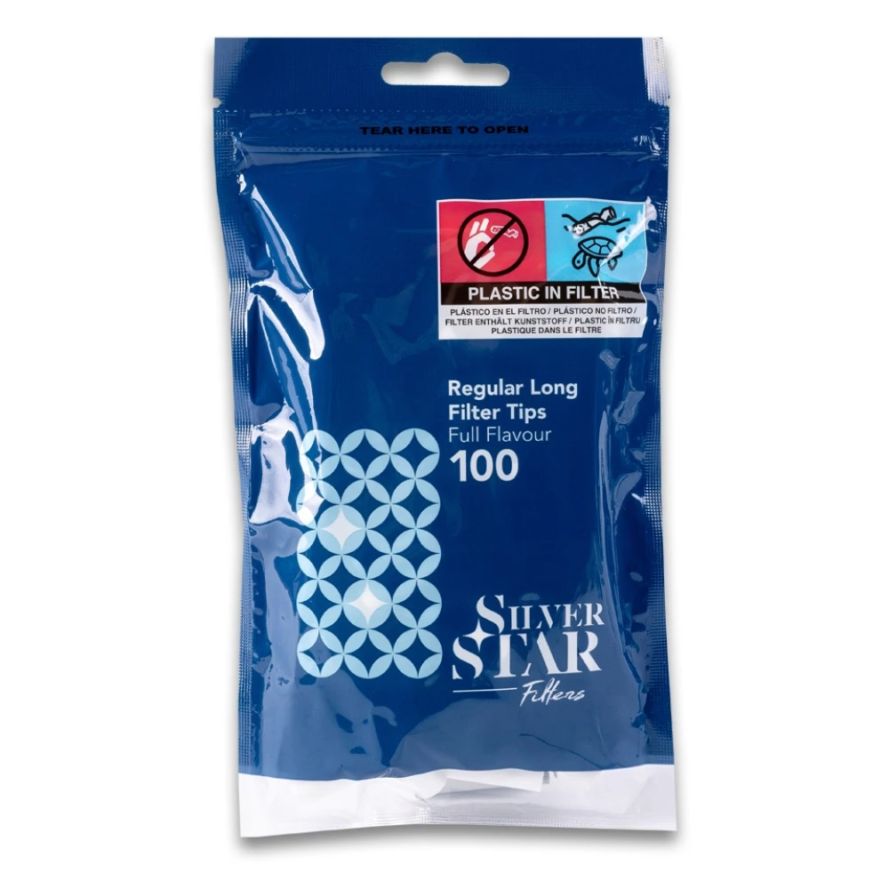 Фільтри для самокруток SILVER STAR REGULAR LONG 8х22 мм (100шт)